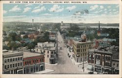 View From New State Capitol, Looking West Postcard