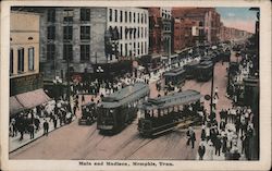 Main and Madison Memphis, TN Postcard Postcard Postcard