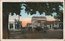 The Eastern Section of Yakima's Mile Long Business District Postcard