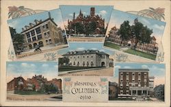 Hospitals Columbus Ohio Postcard