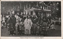 Indian Celebration at Algonac, Mich Michigan Postcard Postcard Postcard