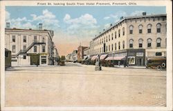 Front St. Looking South from Hotel Fremont Postcard