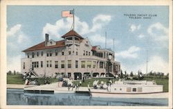 Toledo Yacht Club Ohio Postcard Postcard Postcard