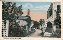 Ash Lane Nantucket, MA Postcard Postcard Postcard