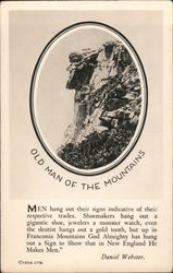 Old Man of the Mountains Franconia Notch, NH Postcard Postcard Postcard