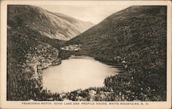 Franconia Notch, Echo Lake and Profile House Postcard