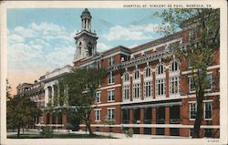 Hospital St. Vincent De Paul Norfolk, VA Postcard Postcard Postcard