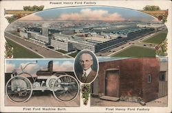 Present Henry Ford Factory Postcard