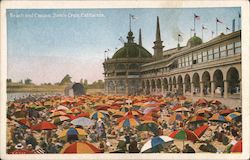 Beach and Casino Santa Cruz, CA Postcard Postcard Postcard