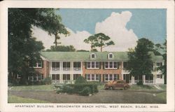 Broadway Beach Hotel, West Beach Biloxi, MS Postcard Postcard Postcard