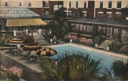 Swimming Pool, Hotel De Soto Postcard