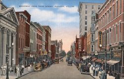 Broadway From Third Street Postcard