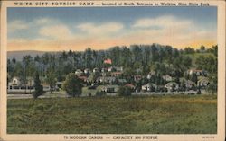 White City Tourist Camp, Watkins Glen State Park New York Postcard Postcard Postcard