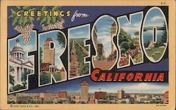 Greetings from Fresno, California Postcard