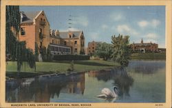 Manzanita Lake, University of Nevada Reno, NV Postcard Postcard Postcard