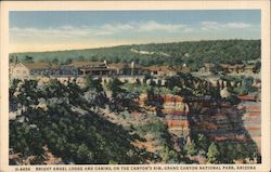 Bright Angel Lodge and Cabins on the Canyon's Rim Postcard