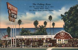 The Pottery Barn-The West's Finest Ceramic Display Postcard