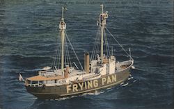 Frying Pan Shoals Lightship Cape Fear, NC Postcard Postcard Postcard