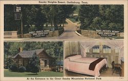 Smoky Heights Resort Postcard