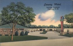 Canary Motel Salina, KS Postcard Postcard Postcard