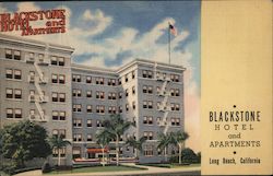 Blackstone Hotel and Apartments Long Beach, CA Postcard Postcard Postcard