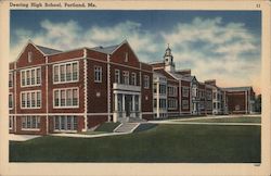 Deering High School Postcard