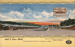 Hill & Sons Motel Postcard