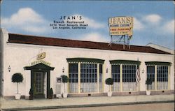 Jean's French Restaurant Los Angeles, CA Postcard Postcard Postcard