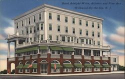 Hotel Adelphi-Witte, Atlantic and Pine Ave. Wildwood-By-the-Sea, NJ Postcard Postcard Postcard