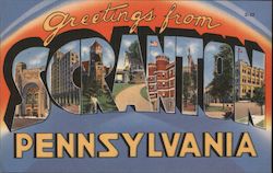 Greetings from Scranton, Pennsylvania Postcard