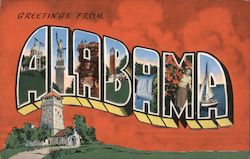 Greetings from Alabama Postcard