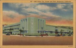 NBC Radio City, Sunset and Vine Hollywood, CA Postcard Postcard Postcard