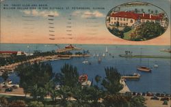 Yacht Club and Basin St. Petersburg, FL Postcard Postcard Postcard