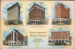 Daley-Moffatt Hotel System Postcard