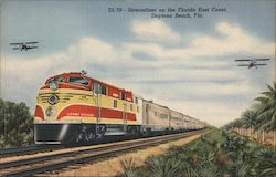 Streamliner on the Florida East Coast Postcard