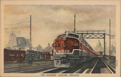 "The Hoosier" Leaving Chicago Postcard