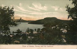 View of Neiafu, Vavau and the harbour Tonga South Pacific Postcard Postcard Postcard