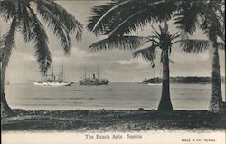 The Beach Apia Apia Beach, Samoa South Pacific Postcard Postcard Postcard