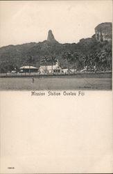 Mission Station Ovalau Fiji South Pacific Postcard Postcard Postcard