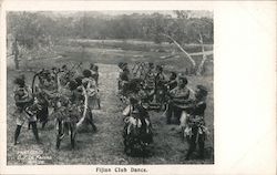 Fijian Club Dance Postcard