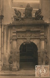 Decorated prison door in Amsterdam Netherlands Postcard Postcard Postcard