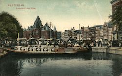 Nieuwmarkt met Waag Postcard