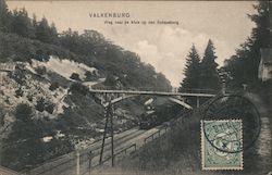 Railroad in Valkenburg, Holland Postcard