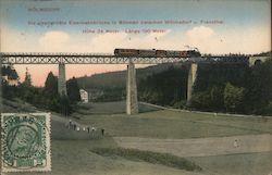 Elevated railroad, Bohemia Postcard