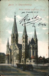 Berlin - Charlottenburg, Kaiser Wilhelm Gedachtnis Kirche Germany Postcard Postcard Postcard