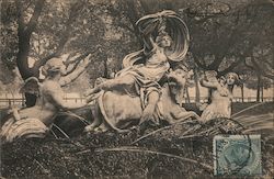 Fountain of the Rape of Europe, Villa Comunale Postcard