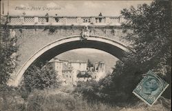 Ponte Gregoriano Tivoli, Italy Postcard Postcard Postcard