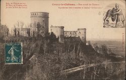 Coucy-le-Château - Current State of the Castle Coucy-le-Château-Auffrique, France Postcard Postcard Postcard