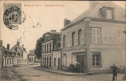 Arrou - Boucherie Serreau Postcard