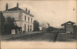 Arrou - Trains Station Postcard